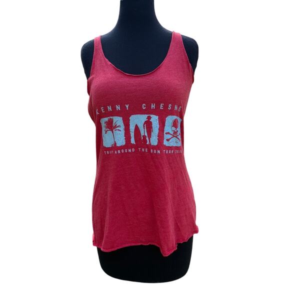 Kenny Chesney 2018 Tour Tank Red M EUC - Picture 2 of 4
